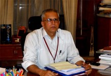 Pathos of Self Estrangement GK Pillai, Home Secretary, Govt of India, at his Office Delhi ---Pic By Oken Jeet Sandham
