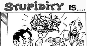 Stupidity is: Piling up the plate Stupidity is ... Piling up the PLATE!
