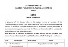 Manipur Public School (MPS) Alumni Membership Drive