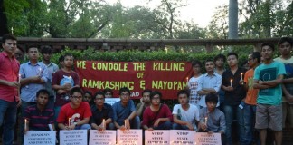 Manipur Students in Delhi led by MSAD paid condolence to victims of Ukhrul violence
