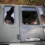 6th Dogra Regiment’s truck ambushed by militants at Paraolon, Chandel District, Manipur.photo by Deepak Shijagurumayum.