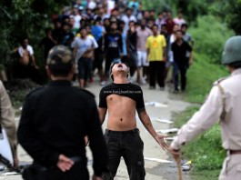 Photos of curfew imposed in Imphal after JCILPS student agitator killed in police action Manipur ILP Demand