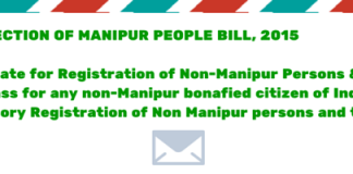 THE PROTECTION OF MANIPUR PEOPLE BILL, 2015 THE PROTECTION OF MANIPUR PEOPLE BILL, 2015