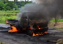 People of Manipur Protection Bill – Lost in Translation: Linda Chhakchhuak Manipur police truck has been burnt down by the agitators on the road at Churachandpur