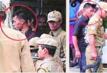 Re-investigation of BT Road firing case Former Additional SP appears before CBI Images of Sanjit with police before the fake encounter