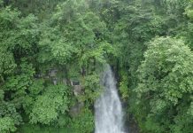 Drone Footage of Sadu Chiru Waterfall