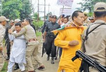 BJP MLAs lead protest against fresh DPC for police constables, arrested, BJP calls 12 hrs bandh Indefinite Thangmeiband bandh announced