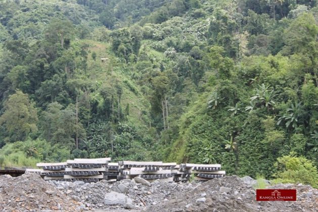 railway project at makru area, tamenglong