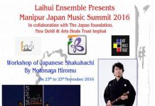 Traditional music performance of Manipuri and Japanese Music