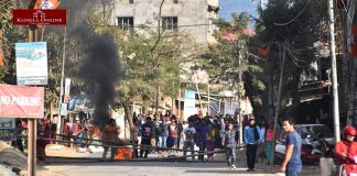 Counter Blockade at Khurai damages vehicles, Passengers in safe hands of Valley based CSO at a community hall