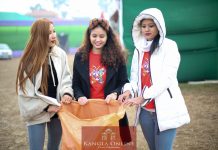 Miss Manipur contestants helps IMC clean up venue post Sangai festival