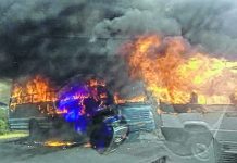 Nagaland: Naga Students Federation takes responsibility of burning some Manipur bound items