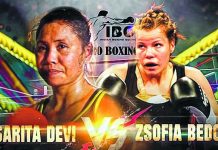 Five professional bouts planned on January 29 Sarita to star in first bout