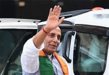 Rajnath Singh criticises Congress for Manipur blockade