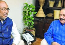 Chief Minister N Biren Singh calls on DoNER Minister Rs 48 Cr for flood lights at Khuman Lampak assured