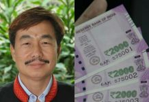 Arunachal BJP chief intercepted at Guwahati Airport with Rs.10.5 lakh from Manipur!