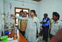 Biswajit inspects Industrial estates, LBI in Chandel, Thoubal districts