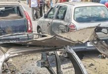 Blast rocks city heart, 2 hurt