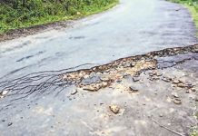 Earth fissures tear apart Twilang road