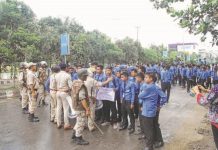 Students protest against State Government’s order to lodge FIR