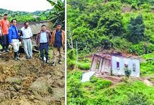 TNL president visits landslide hit Hungpung