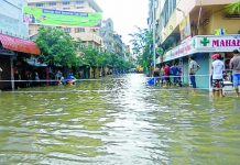Rivers in spate, many localities flooded