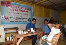 Royal Riders Manipur in Association with Nagaland Motorcycle Club organised Free Health Camp at Tening, Nagaland