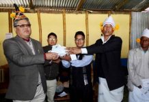 Karam Shyam donates Rs. 3 lakhs to Pallel Maring village Karam Shyam